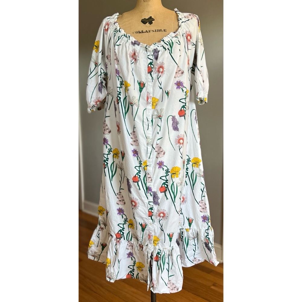 Their Nibs Floral Cotton Floral Pajama Night Dress XL